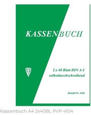 Kassenbuch A4 2x40 Batt
