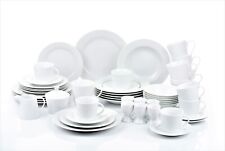 Retsch Arzberg Kombigeschirr EMILY Set 50-tlg für 6 Personen Porzellan weiß rund