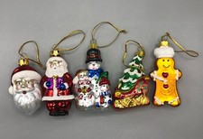 Schöne Kleine Christbaum Kugeln Christbaumschmuck Weihnachtsmann Lebkuchen ect.