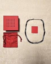 Diesel Edelstahl Halskette Herren Silber/Schwarz 