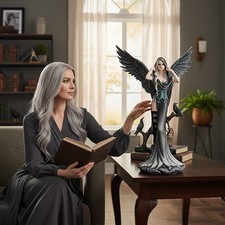 Große dunkle gotische Engel