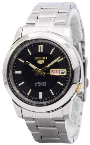 Seiko schwarz zifferblatt - seiko, 5