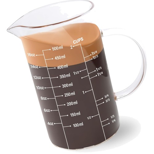 Messbecher glas mit griff - glas,