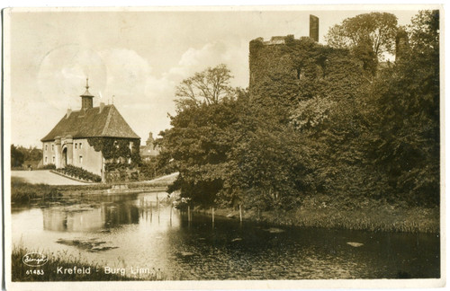 Foto krefeld burg - burg, linn