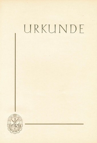 Blanko urkunde gst - (a4,, ddr)