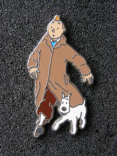 Tim und struppi pin signiert - tim,