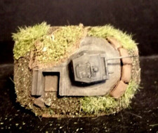 1:72 Diorama - Zubehör: 1 kl. Bunker mit  Panzer II-Turm (3d Druck) Atlantikwall