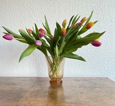 Art Deco Daum Nancy France Glas Vase Frankreich Glass Air Bubbles Luftblasen .