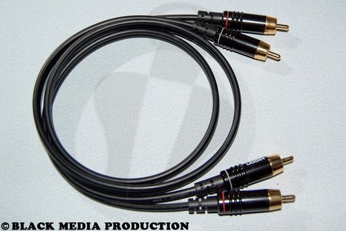 High end cinch kabel onyx - end,