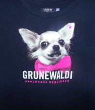 LOOK 54, S-34/36, CHIHUAHUA-KA-Shirt, Schwarz + Weiß + PINK, 1 x getragen, TOP!