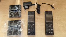 2 Stück AVM FRITZ!Fon MT-F Schnurloses VoIP DECT-Telefon Handset - Schwarz