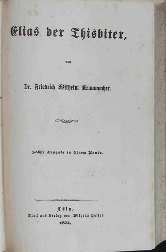 Elias der thisbiter - der,
