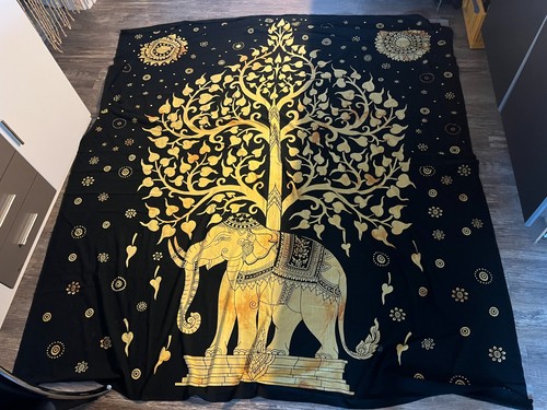 Wandteppich elefant mandala - elefant,