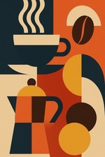 Kaffee Espresso Bauhaus De Stijl Konstruktivismus Poster Kunstdruck Kunst Art
