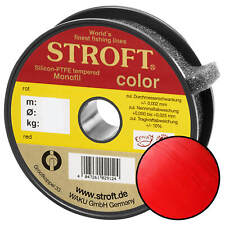 STROFT Color Monofile Angelschnur Rot Nylon 25m-5000m 0,13mm-0,5mm