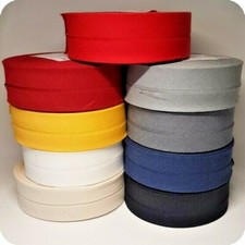 Schrägband Kantenband Einfassband 40mm 4cm Baumwolle 1m 3m 5m 10m 25m UNI-Farben