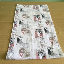 Tischläufer IKEA Stoff ca.36x132 cm Tischdecke schwarz/weiß/grau/rot