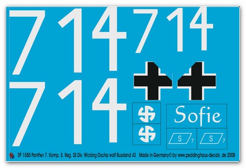 Peddinghaus decals 1585 - 1/6,
