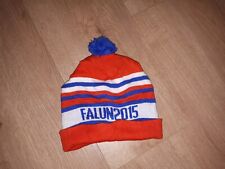 WM Sverige Ski Biathlon Beanie Mütze Viessmann Falun 2015 top Zustand