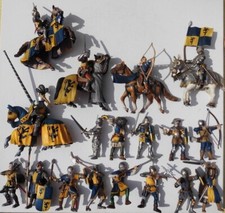 Schleich - Ritter - Löwengruppe - gelb/blau -