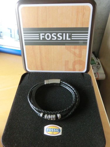 Fossil herren armband - armband, leder
