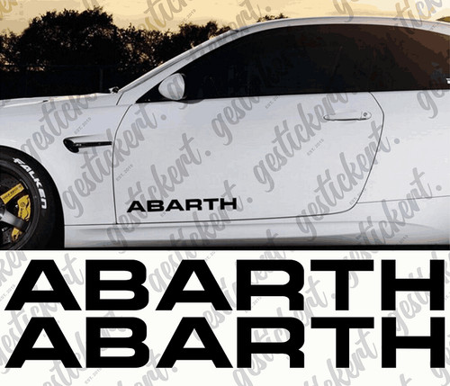 Aufkleber für abarth - 2x,