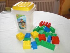 LEGO QUATRO 18 Teile mit Aufbewahrungs-Box - TOP !  BAUSTEINE BUNT gemischt