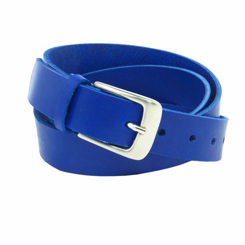 Ledergürtel breit blau - ledergürtel, 3