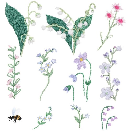 Stick stitch set - stick, blumen