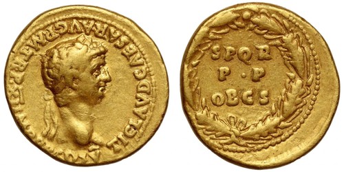 Claudius gold aureus rom - claudius,, aureus,