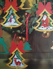 Stickvorlage, Kreuzstich  aus Handarbeitsheft, A5,"  3 Weihnachtsmotive "