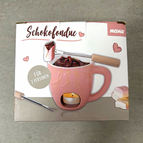 Schokofondue set rosa - schokofondue,