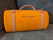 Veuve Clicquot Reisetasche Picknicktasche Sektetui mit 2 Gläsern - sehr selten