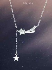 Damen Halskette Sterne