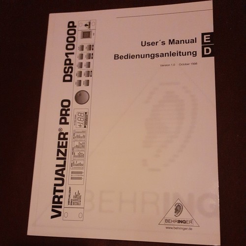 Behringer dsp 1000p - behringer,