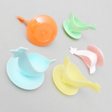 5 Eierbecher Huhn DDR Ostalgie Sonja Plastic Originale