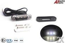 2X LED Weiß Vorne Umriss