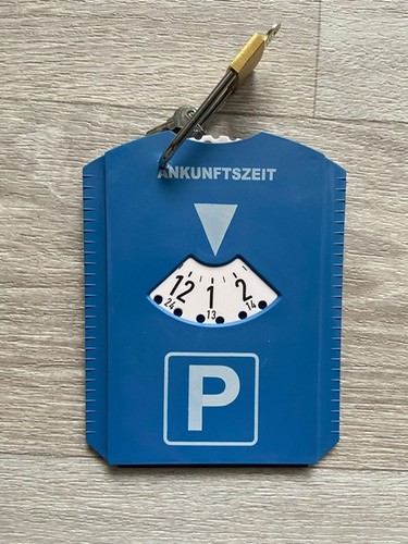 Parkscheibe passend geändert