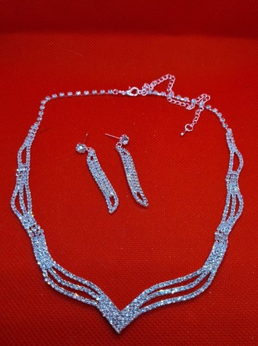 Collier mit ohringe zirkonia - collier,