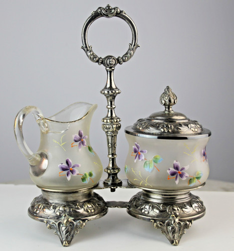 Menage milch zucker set antik - zucker,