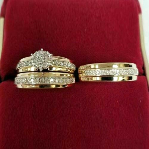 Braut trio ring - braut-trio-ring-set, aus