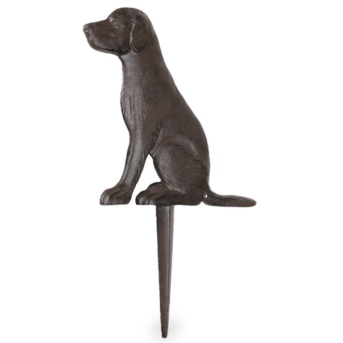 Gartenstecker hund gusseisen - hund,