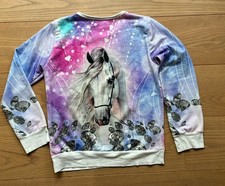 Pullover Pferde Mädchen, Gr. 146/152