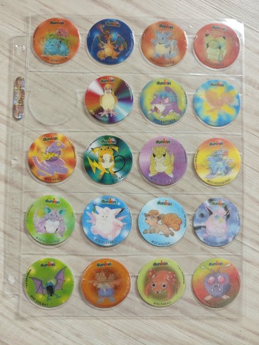 Pokémon dunkin tazo caps pogs - pokémon,