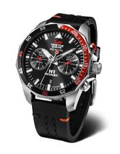 Vostok Europe Rocket N1 225A707-L Chronograph Schwarz Lederband 46 mm
