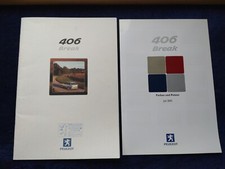 Peugeot 406 Break Prospekt 11.2000 + Farben und Polster