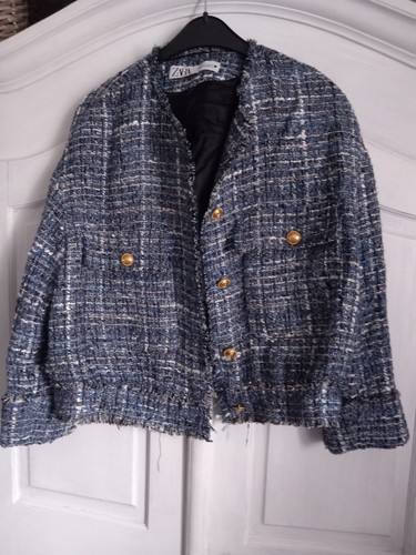 Jacke kurz zara boucle - gr,