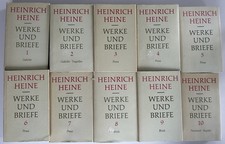 Heinrich Heine Werke & Briefe, 10 Bände (kpl.), Aufbau, 1980 Helles Leinen.