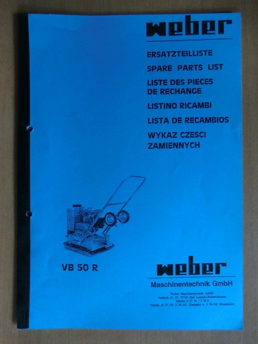 Ersatzteilliste weber r - 50,