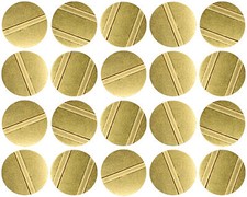 Wertmarken 25x2mm für